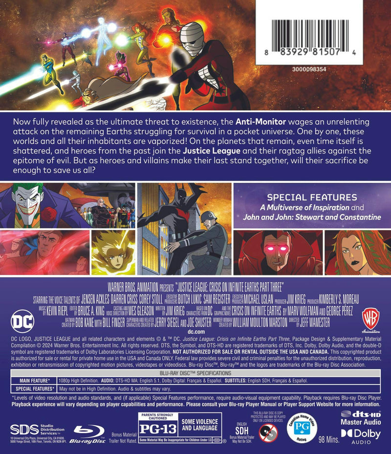 Justice League: Crisis on Infinite Earths Part 3 [Blu-ray]