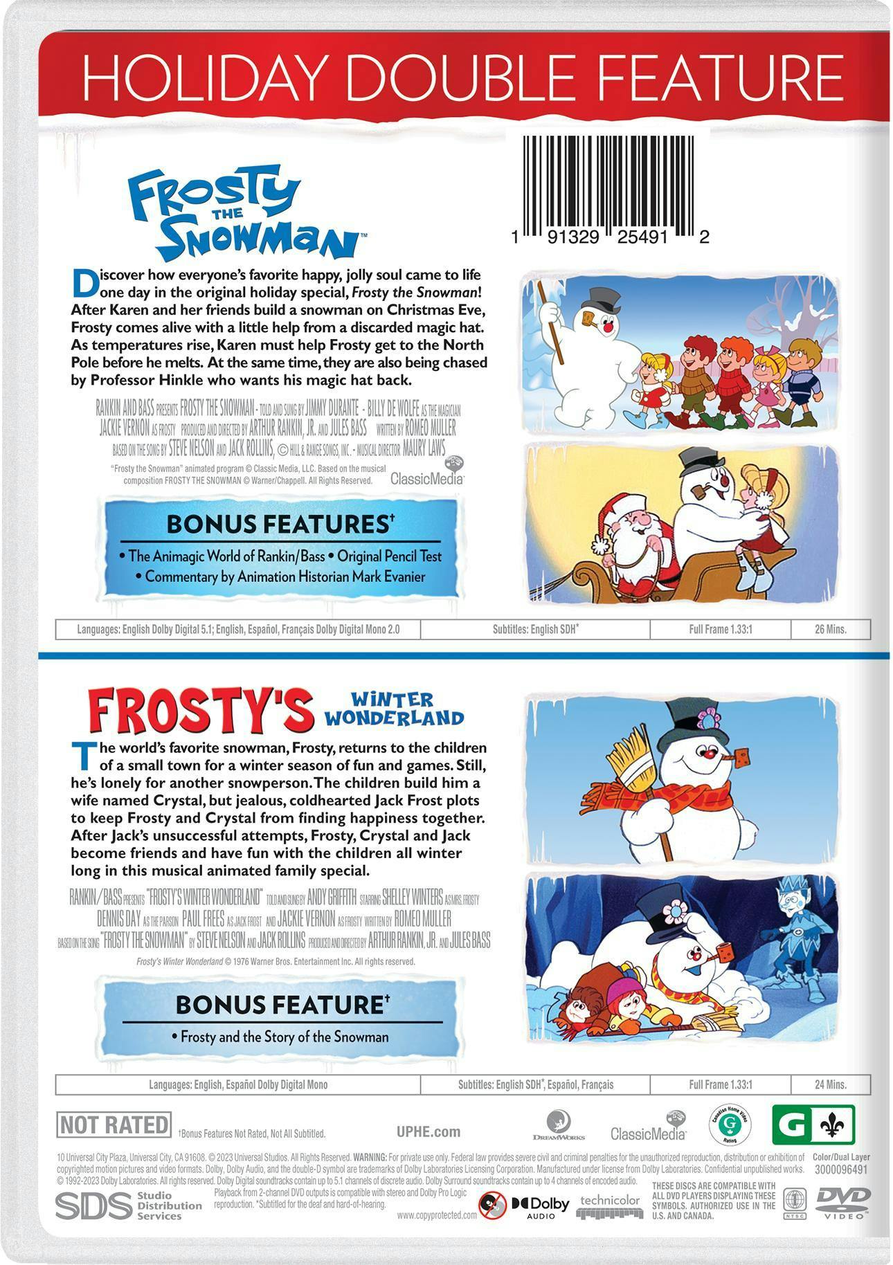 Frosty the Snowman Holiday Double Feature [DVD] – GRUV Entertainment