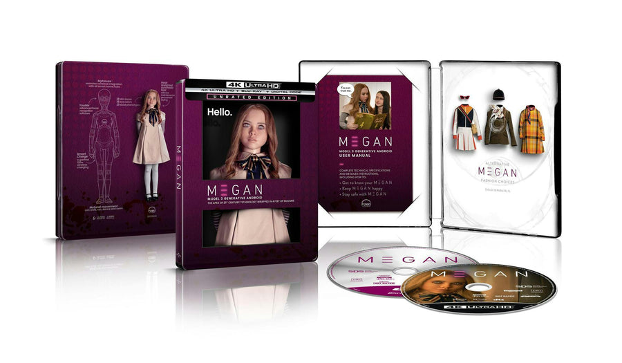 M3GAN - Limited Edition Steelbook 4K Ultra HD + Blu-ray + Digital (Limited Edition 4K Ultra HD Steelbook + Blu-ray + Digital) [UHD]