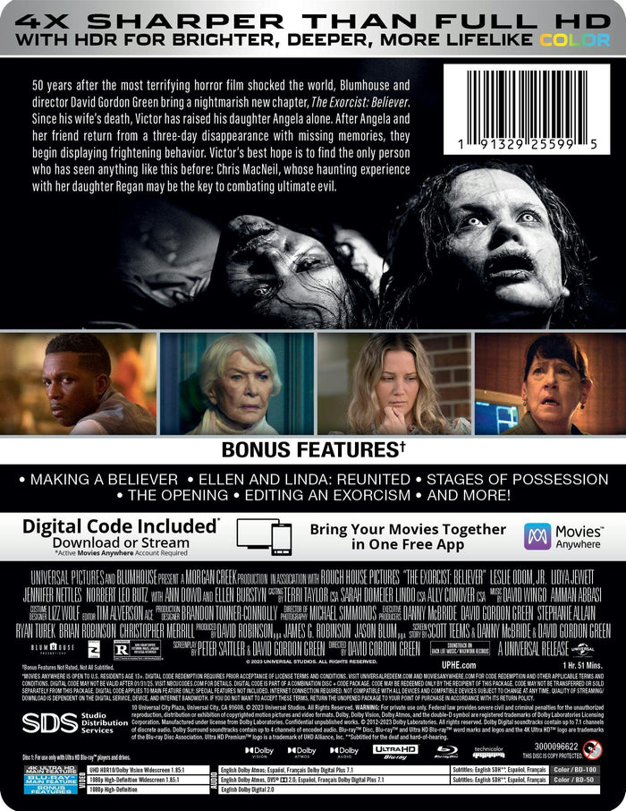 The Exorcist: Believer - Collector's Edition (Limited Edition 4K Ultra HD Steelbook + Blu-ray) [UHD]