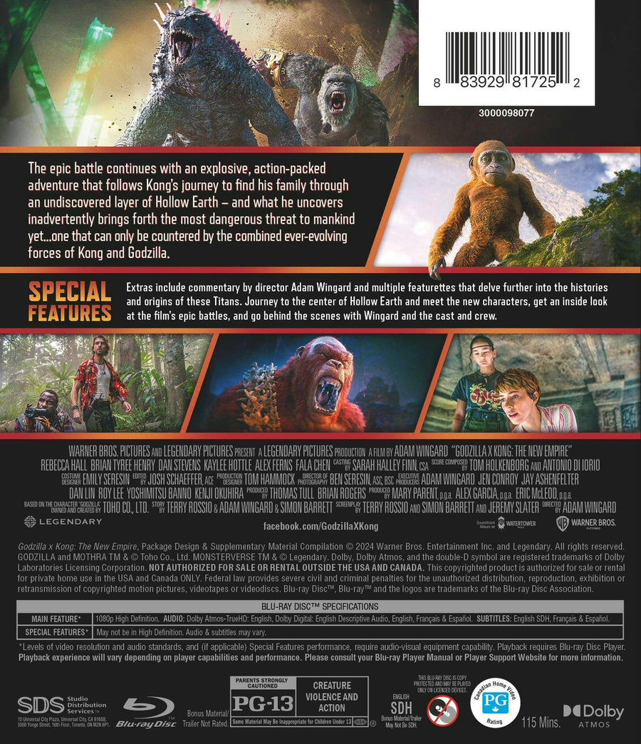 Godzilla x Kong: The New Empire [Blu-ray]