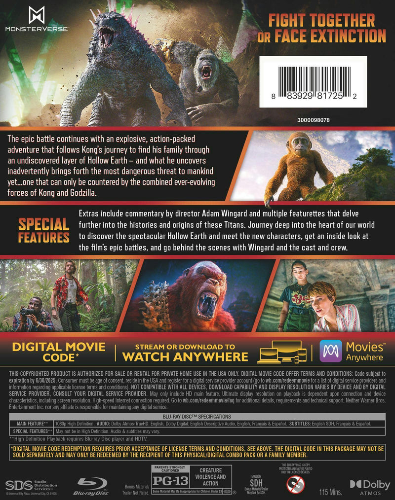 Godzilla x Kong: The New Empire [Blu-ray]