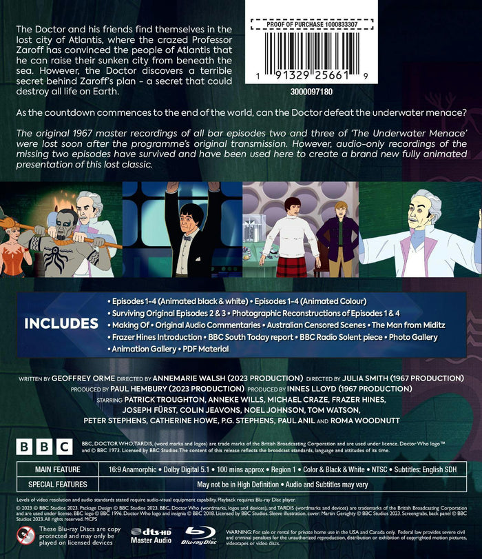 Doctor Who: The Underwater Menace [Blu-ray]