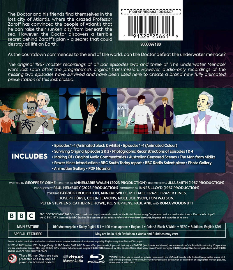 Doctor Who: The Underwater Menace [Blu-ray]