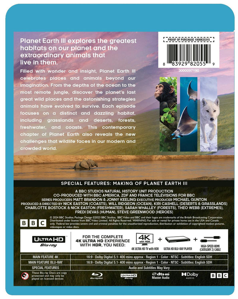Planet Earth III (4K Ultra HD + Blu-ray) [UHD]