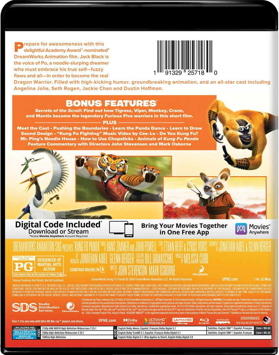 Kung Fu Panda (4K Ultra HD) [UHD]