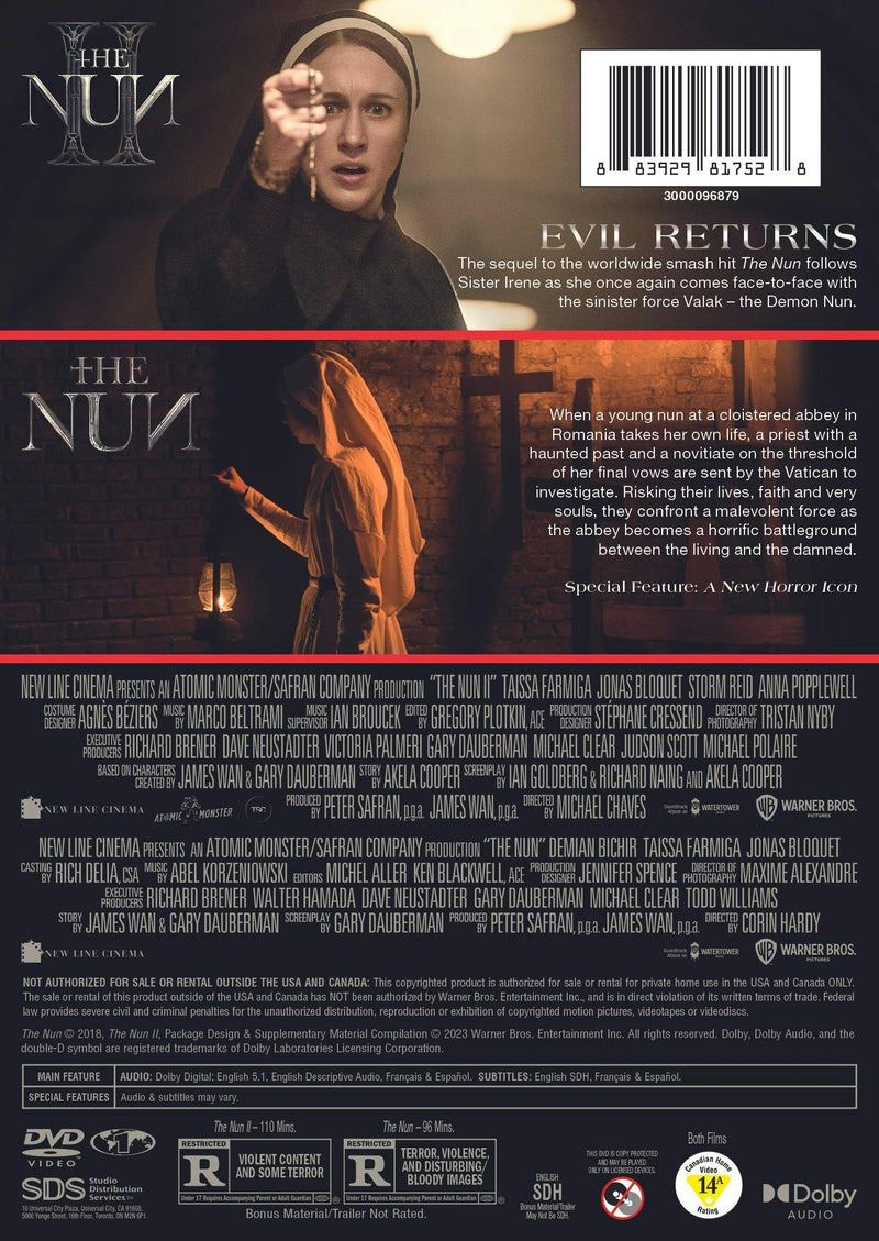 The Nun 2-Film Collection [DVD]