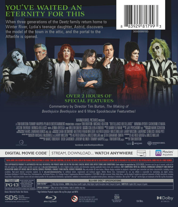 Beetlejuice Beetlejuice [Blu-ray]