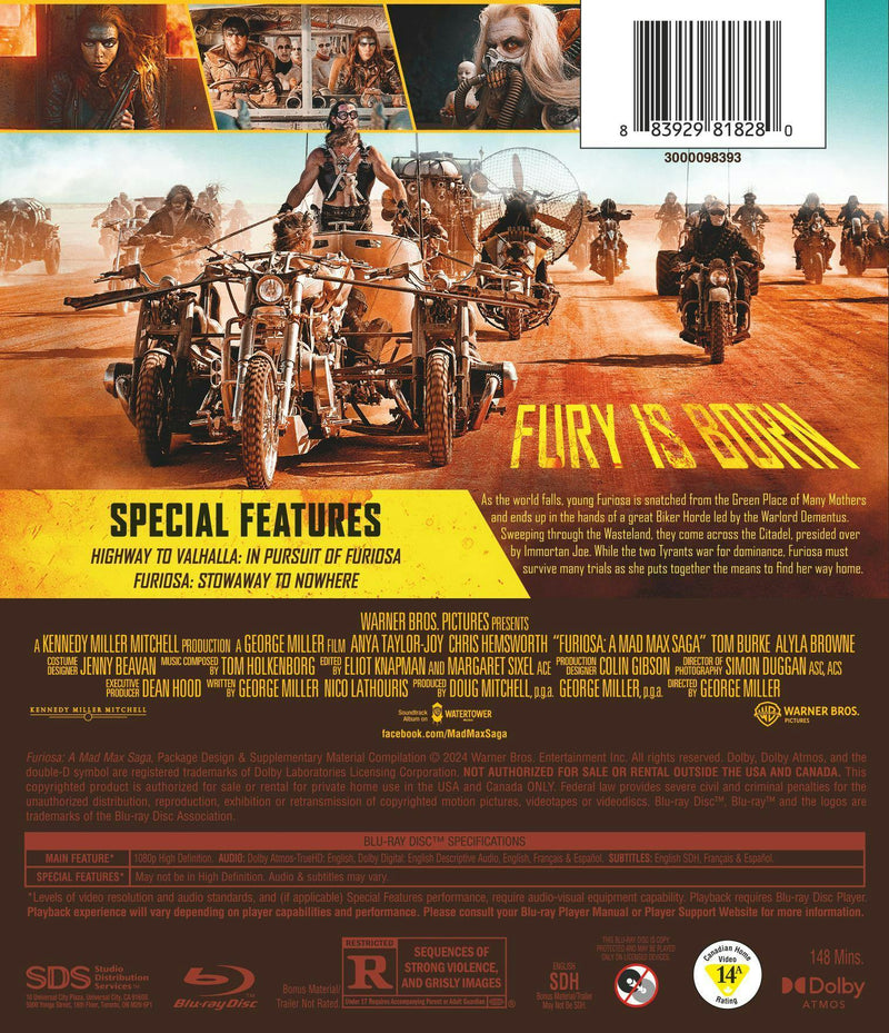Furiosa: A Mad Max Saga [Blu-ray]