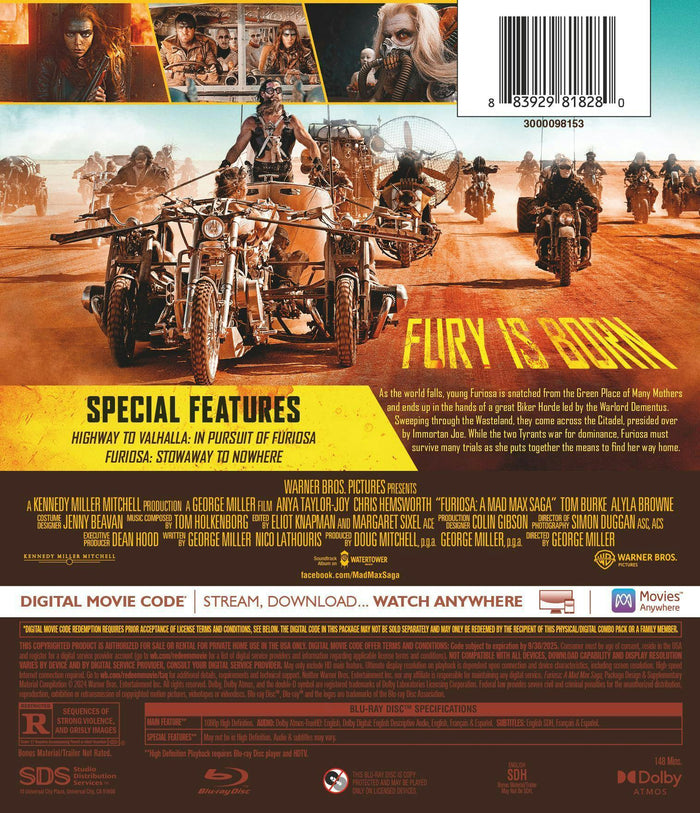 Furiosa: A Mad Max Saga [Blu-ray]