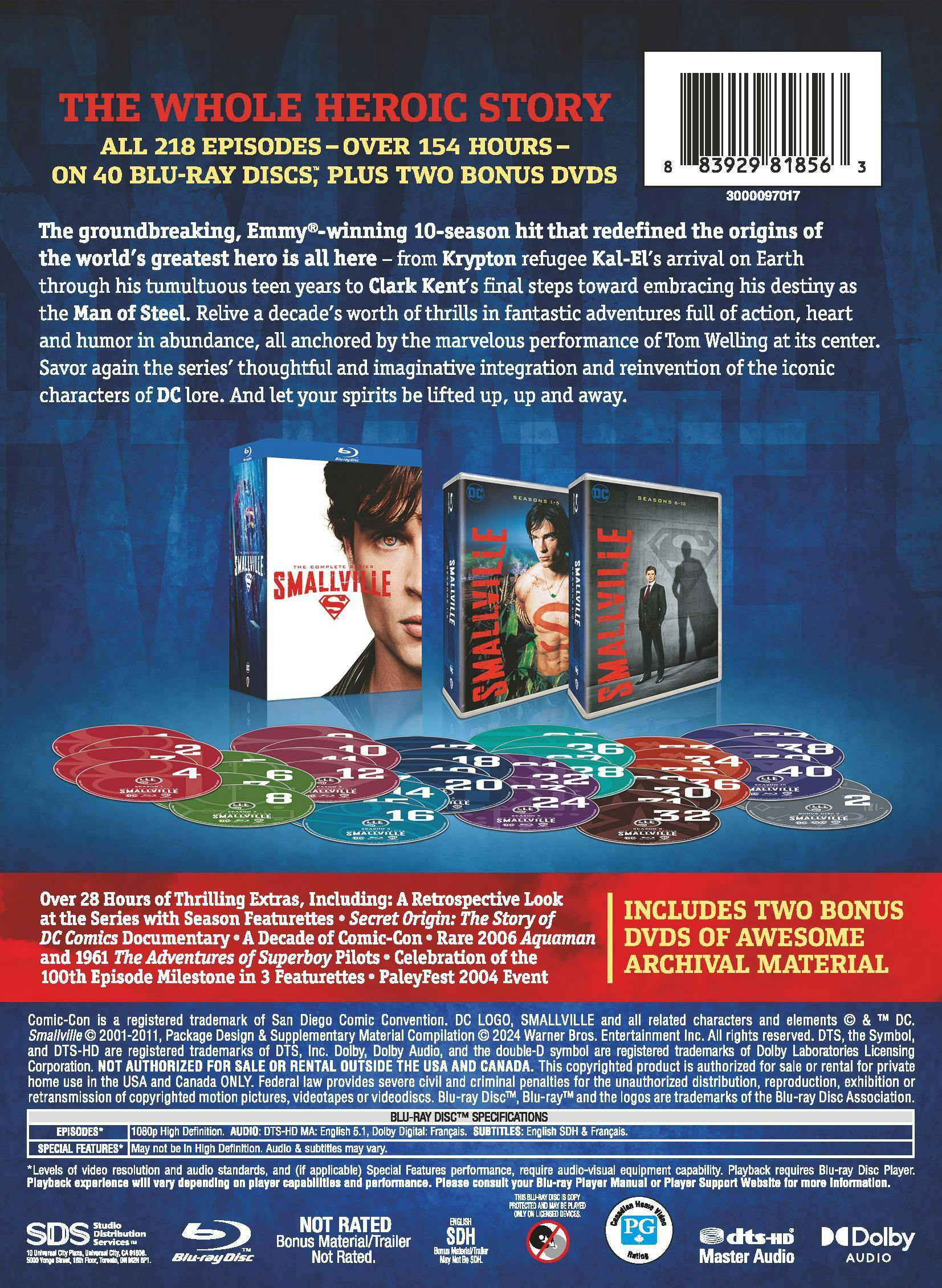 Smallville: The Complete Series (Box Set) [Blu-ray]