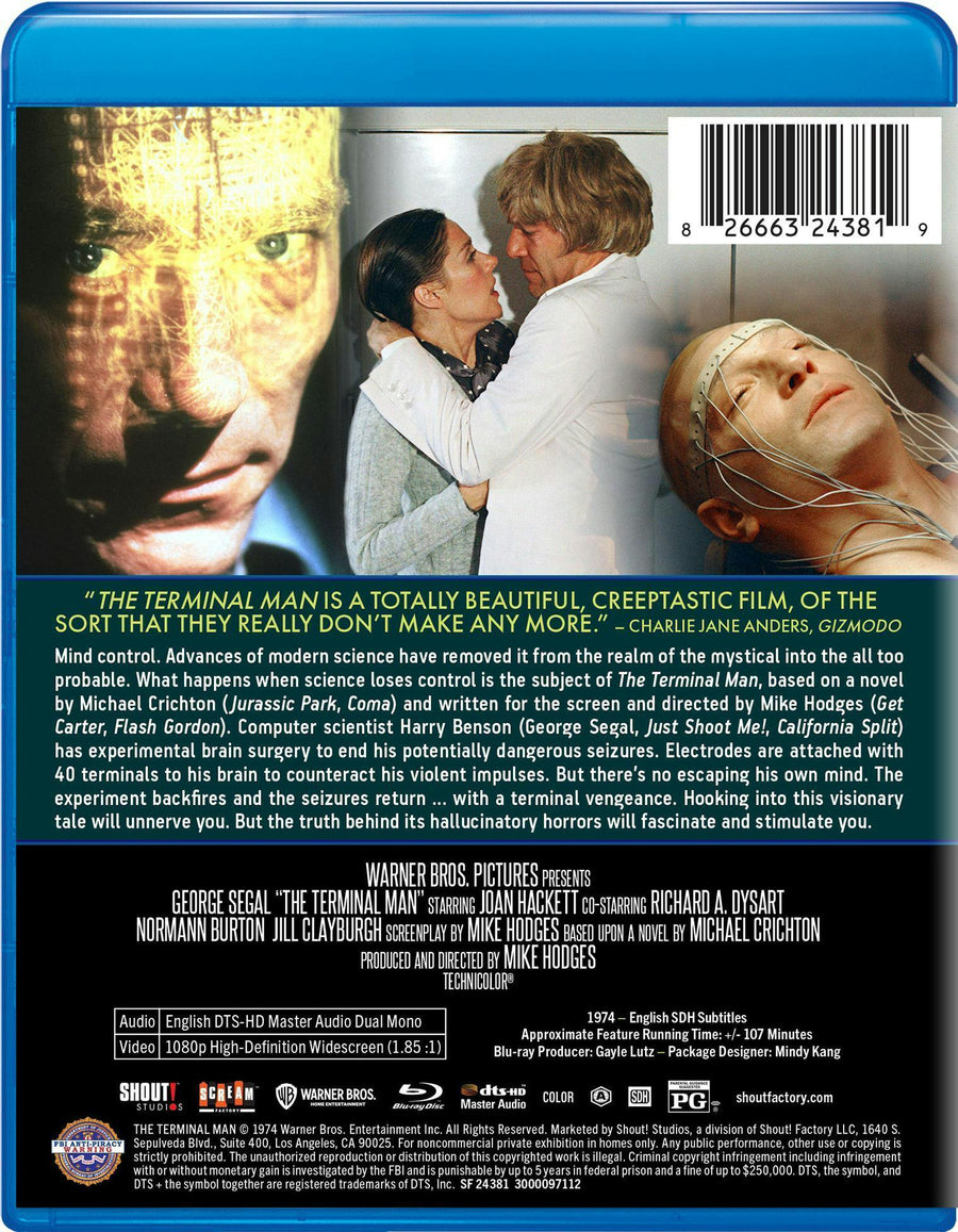 The Terminal Man [Blu-ray]