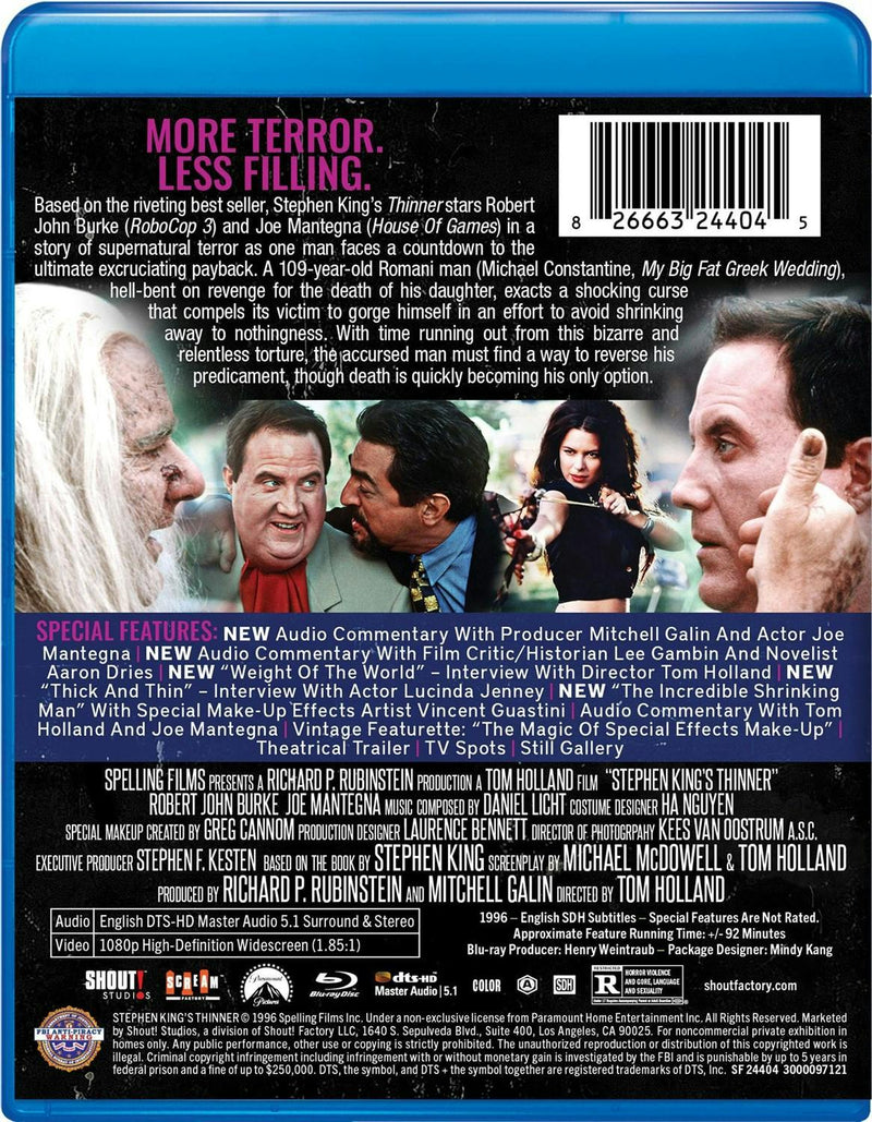 Thinner [Collector's Edition] [Blu-ray]