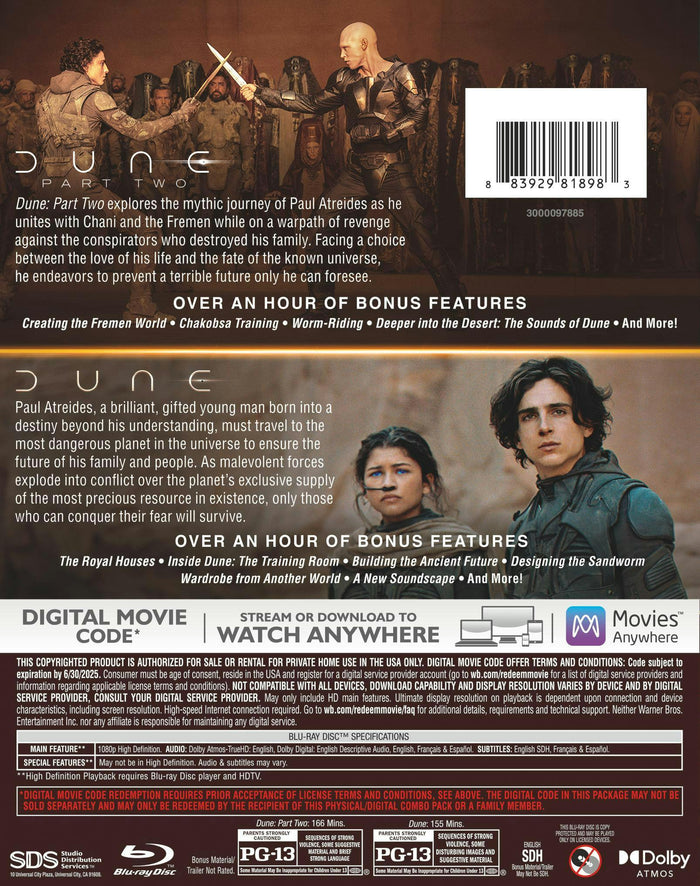 Dune 2-Film Collection [Blu-ray]