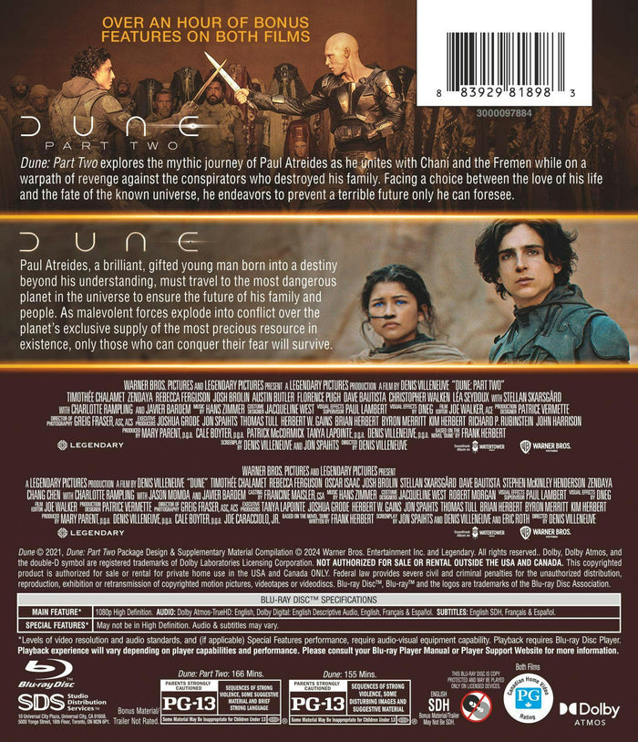 Dune 2 Film Collection (Blu-ray + Digital) [Blu-ray]