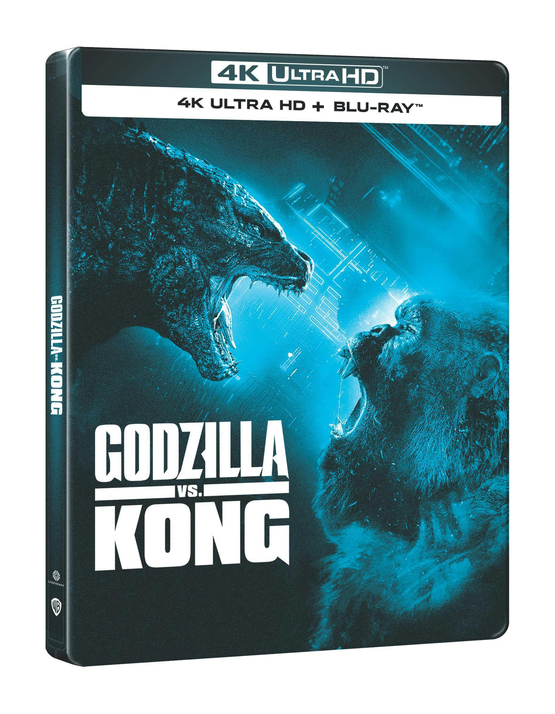 Godzilla VS Kong - Blue Glow-in-the-Dark Steelbook (4K Ultra HD +