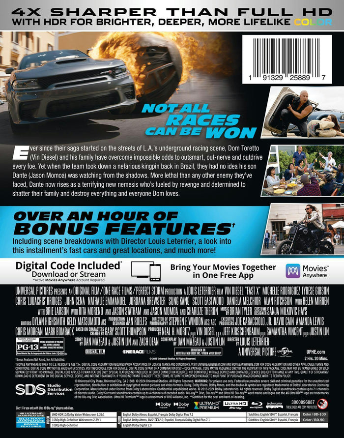 Fast X - Glow-in-the-Dark Limited Edition Steelbook (4K Ultra HD + Blu-ray + Digital) [UHD]