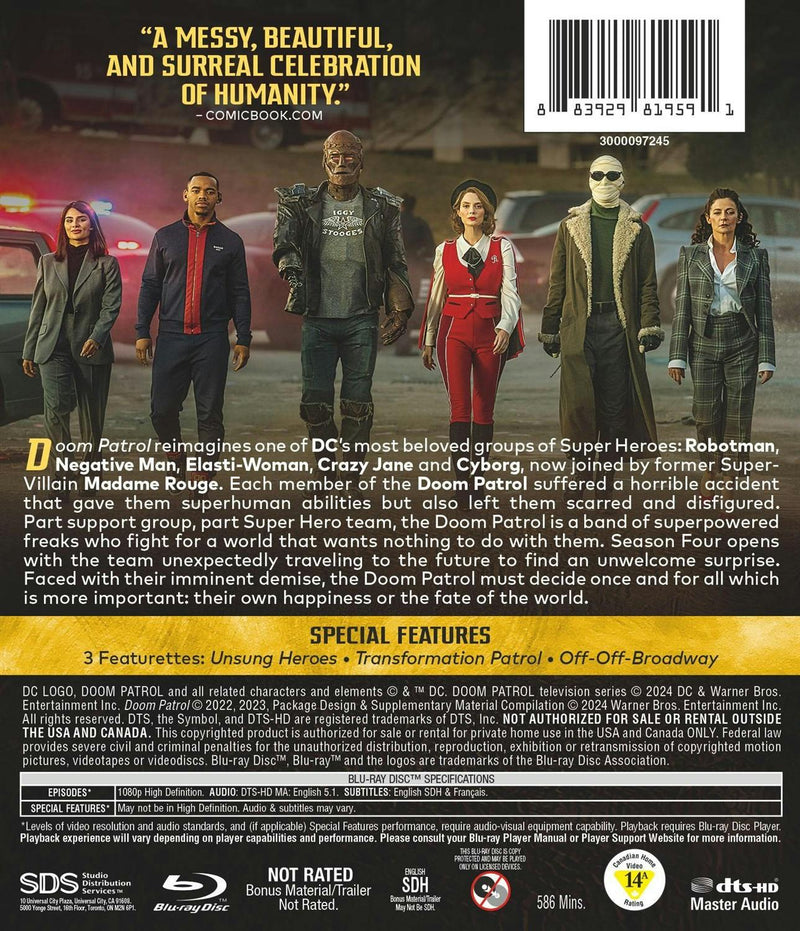 Doom Patrol: The Complete Fourth Season [Blu-ray]