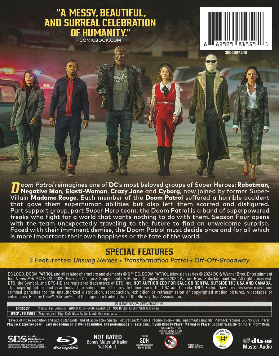 Doom Patrol: The Complete Fourth Season [Blu-ray]