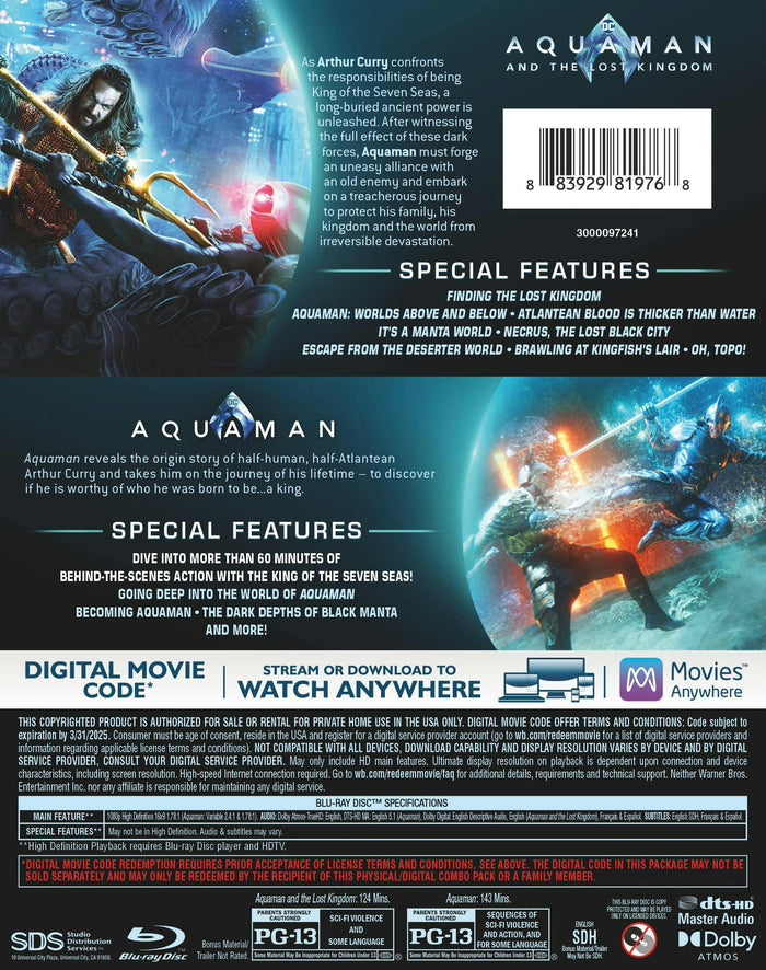 Aquaman 2-Film Collection [Blu-ray]