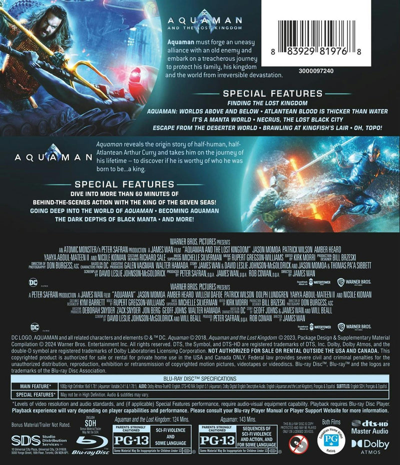 Aquaman 2-film Collection [Blu-ray]