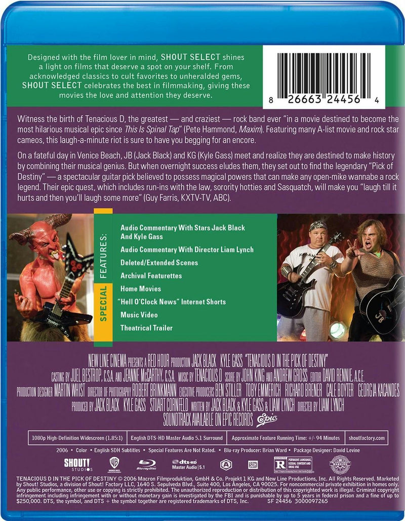 Tenacious D In The Pick Of Destiny [Blu-ray]