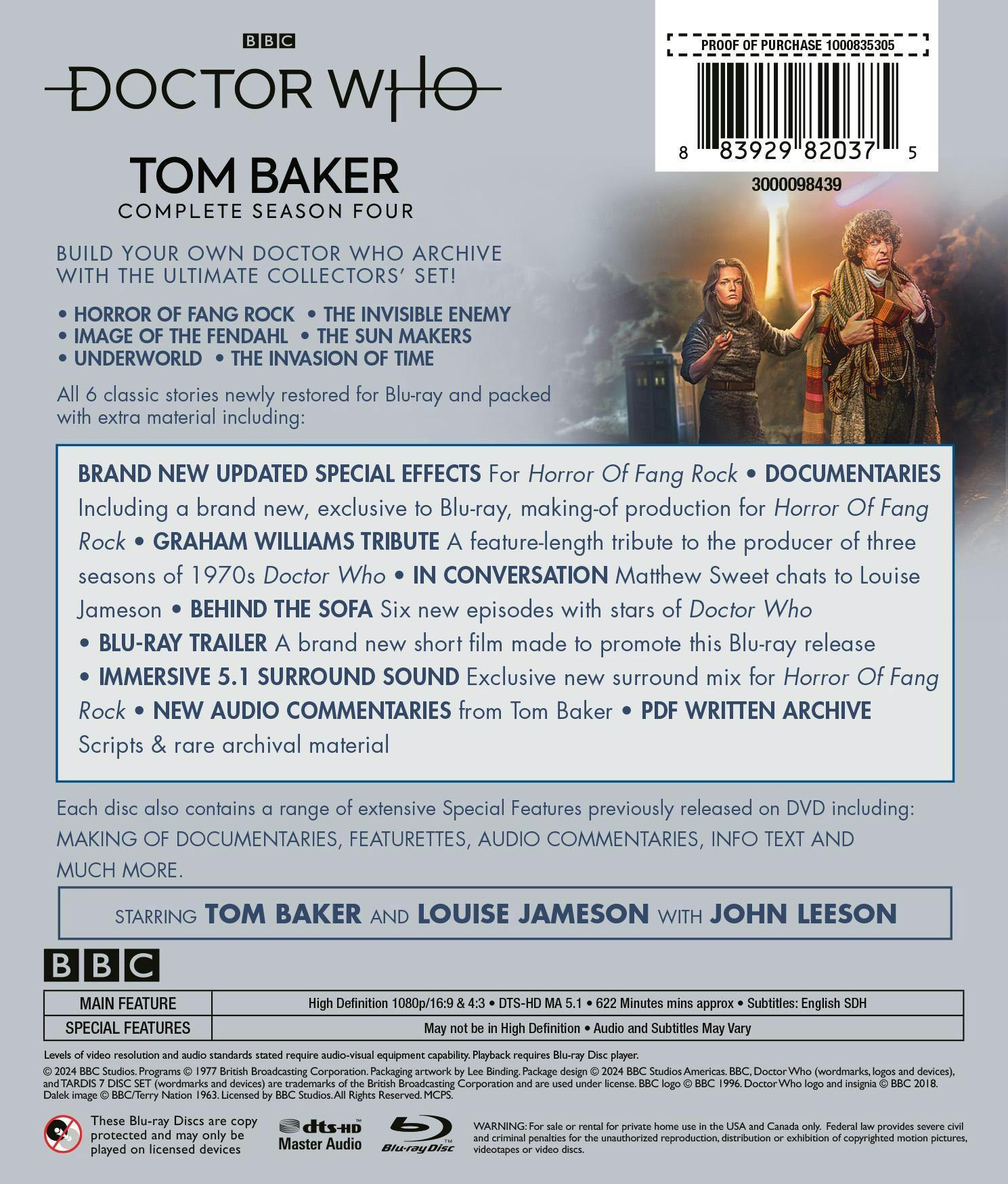Doctor Who: Tom Baker Complete Season Four [Blu-ray] – GRUV