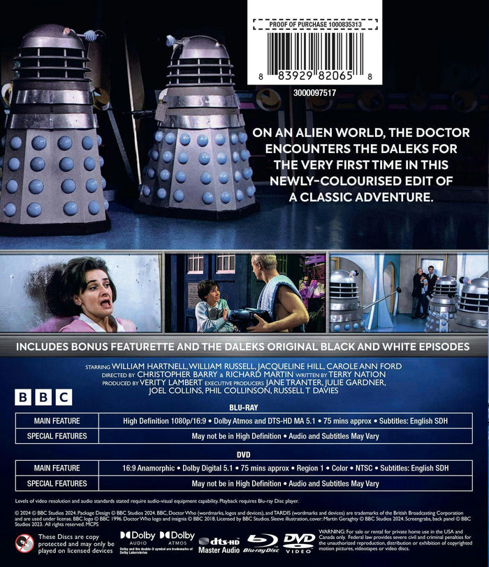 Doctor Who: The Daleks in Colour [Blu-ray]