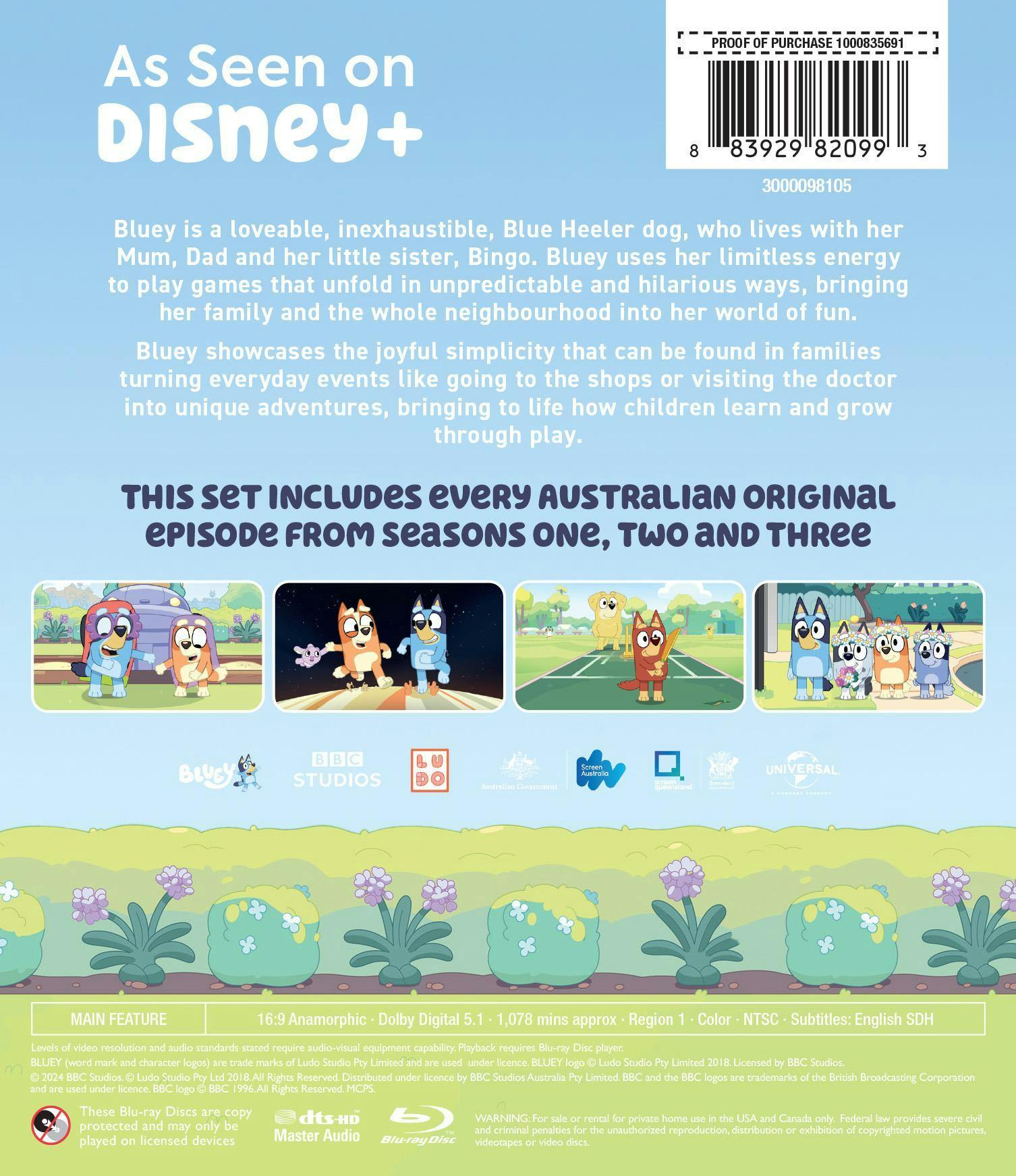 Bluey: Seasons 1-3 [Blu-ray] – GRUV Entertainment