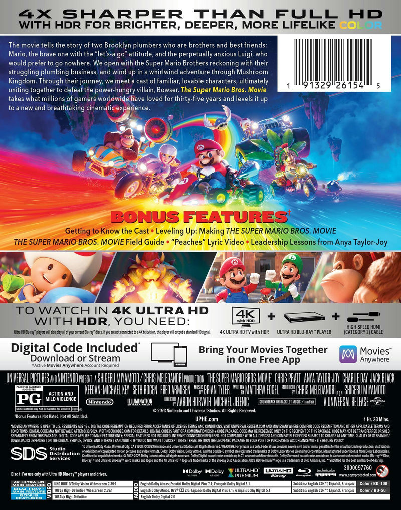 The Super Mario Bros. - Power Up Edition Steelbook (4K Ultra HD + Blu-ray + Digital) [UHD]
