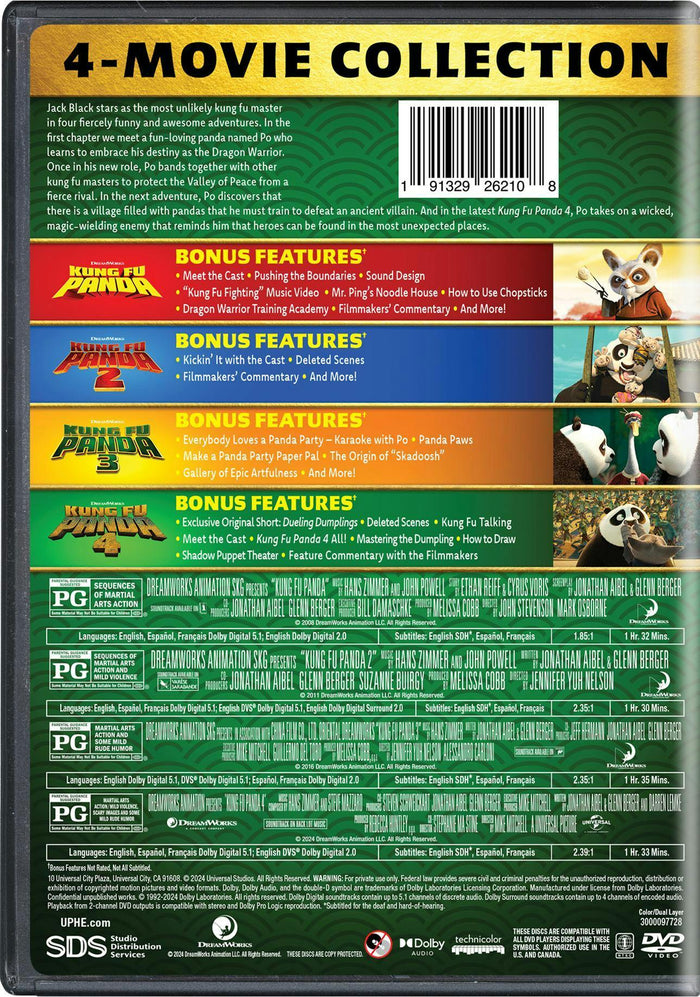 Kung Fu Panda 4-Movie Collection [DVD]