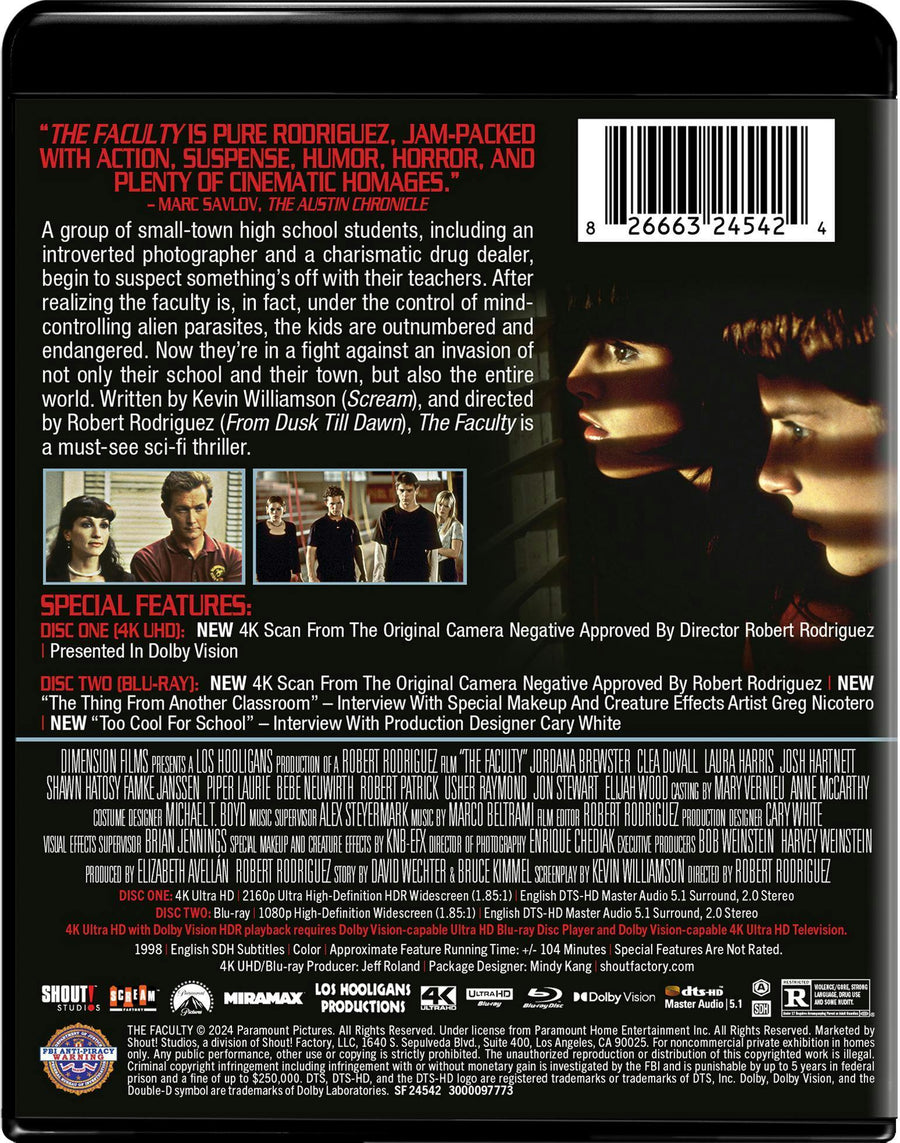 The Faculty - Collector's Edition (4K Ultra HD + Blu-ray) [UHD]