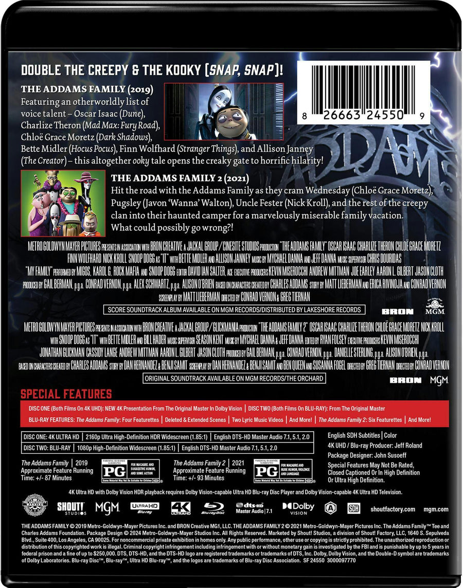 The Addams Family 1 & 2 [Double Feature] [Collector's Edition] [UHD]