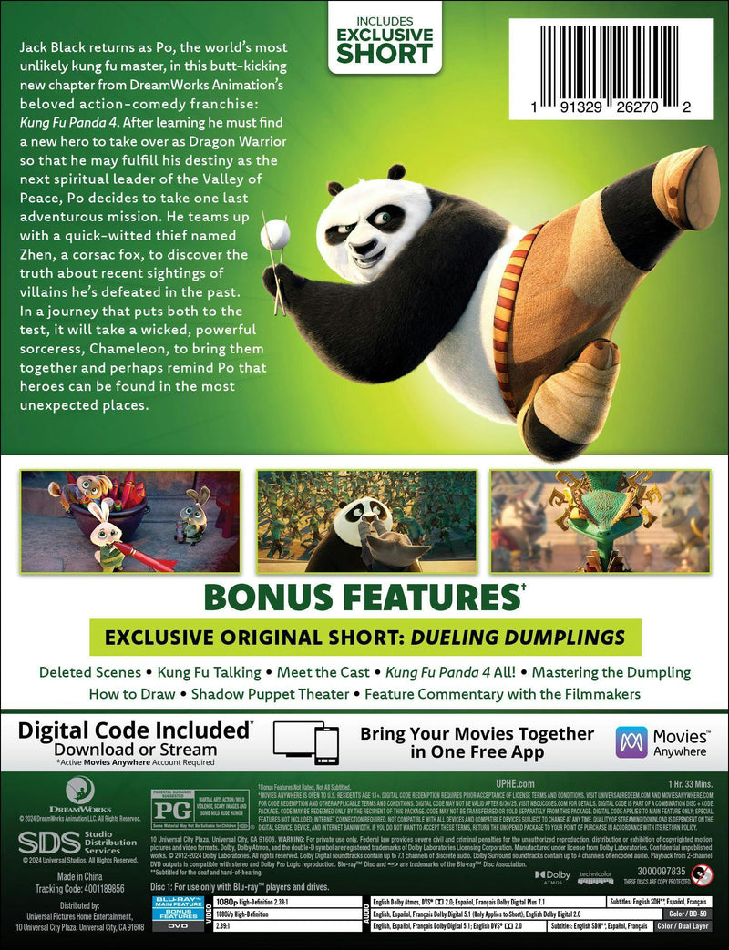 Kung Fu Panda 4 - Limited Edition Gift Set [Blu-ray]