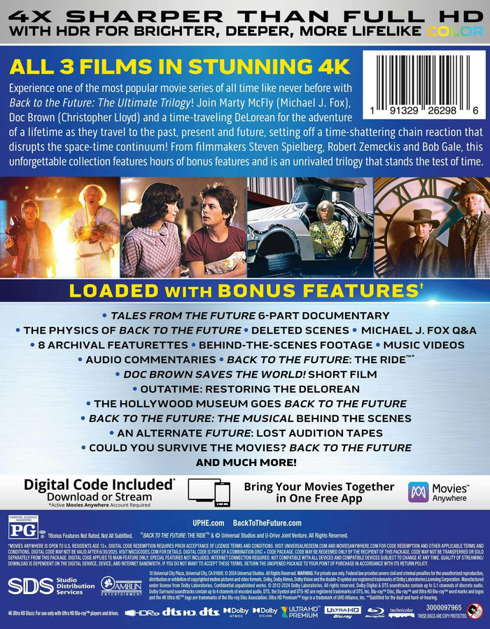 Back to the Future: The Ultimate Trilogy - 4K Ultra HD + Blu-ray + Digital (4K Ultra HD) [UHD]