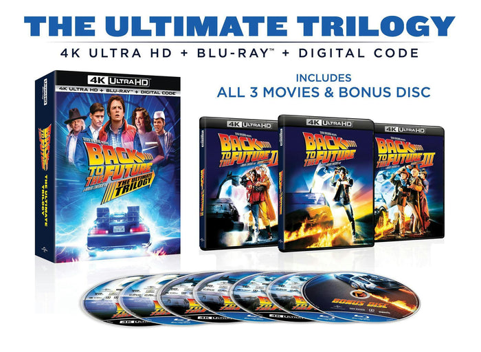 Back to the Future: The Ultimate Trilogy - 4K Ultra HD + Blu-ray + Digital (4K Ultra HD) [UHD]