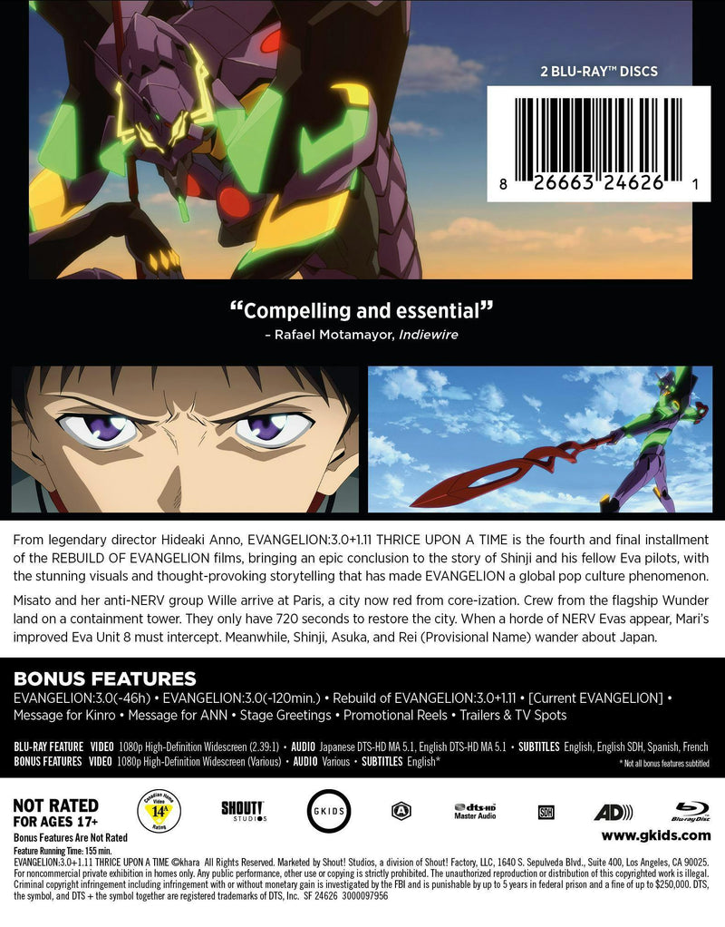 EVANGELION:3.0+1.11 THRICE UPON A TIME [Limited Edition Steelbook] (Limited Edition Steelbook) [Blu-ray]
