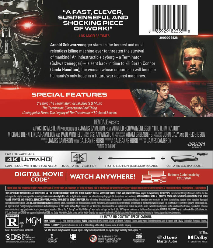 The Terminator (4K Ultra HD) [UHD]
