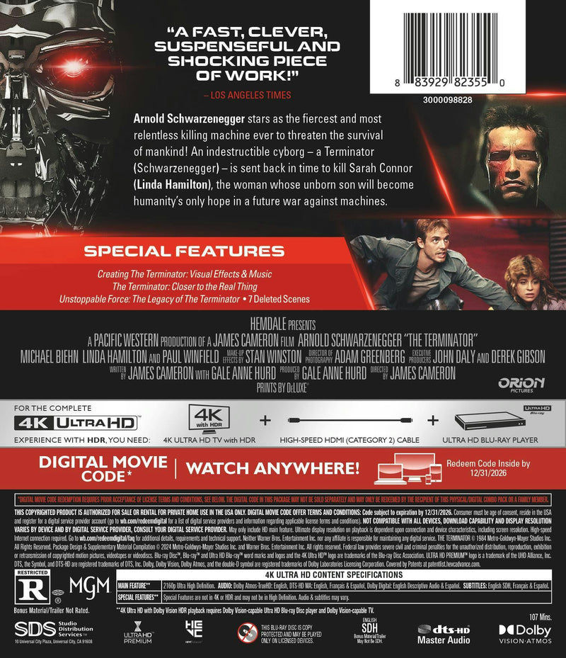 The Terminator (4K Ultra HD) [UHD]