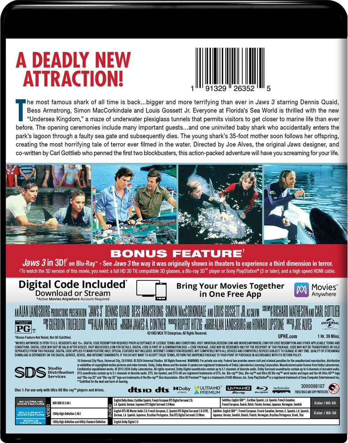 Jaws 3 (4K Ultra HD + Blu-ray) [UHD]