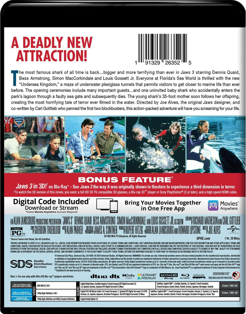 Jaws 3 (4K Ultra HD + Blu-ray) [UHD]