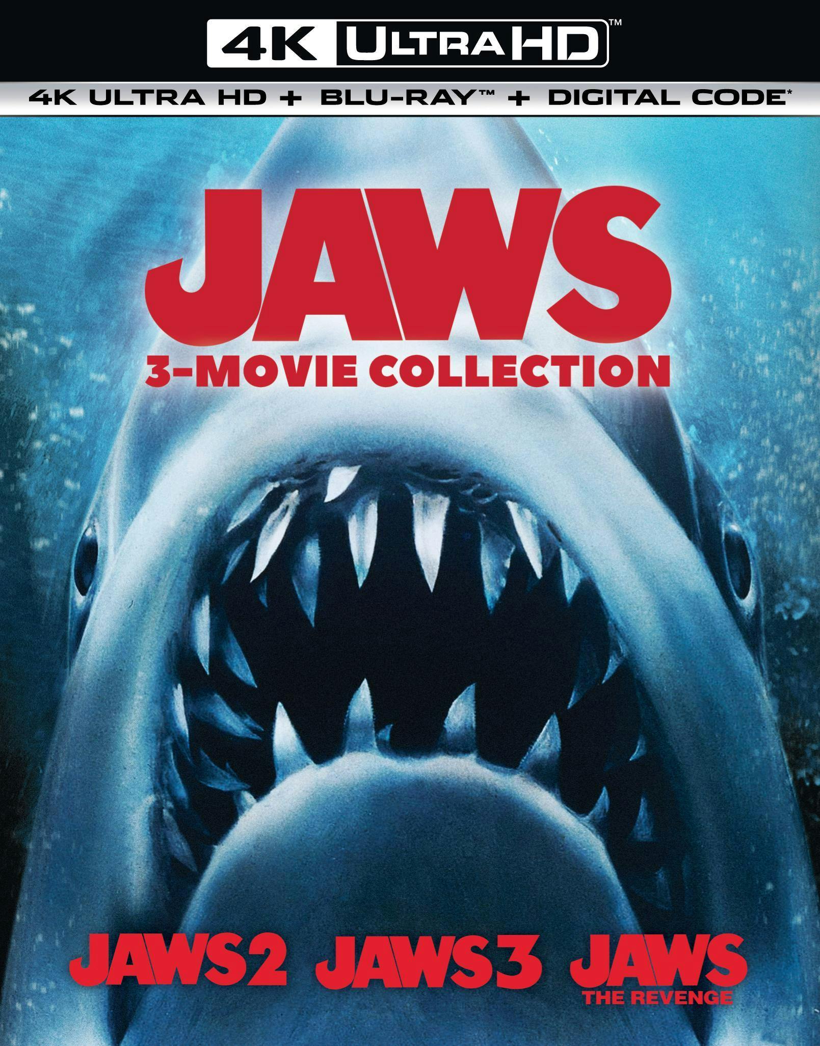 Jaws 3-Movie Collection - 4K Ultra HD + Blu-ray + Digital (4K