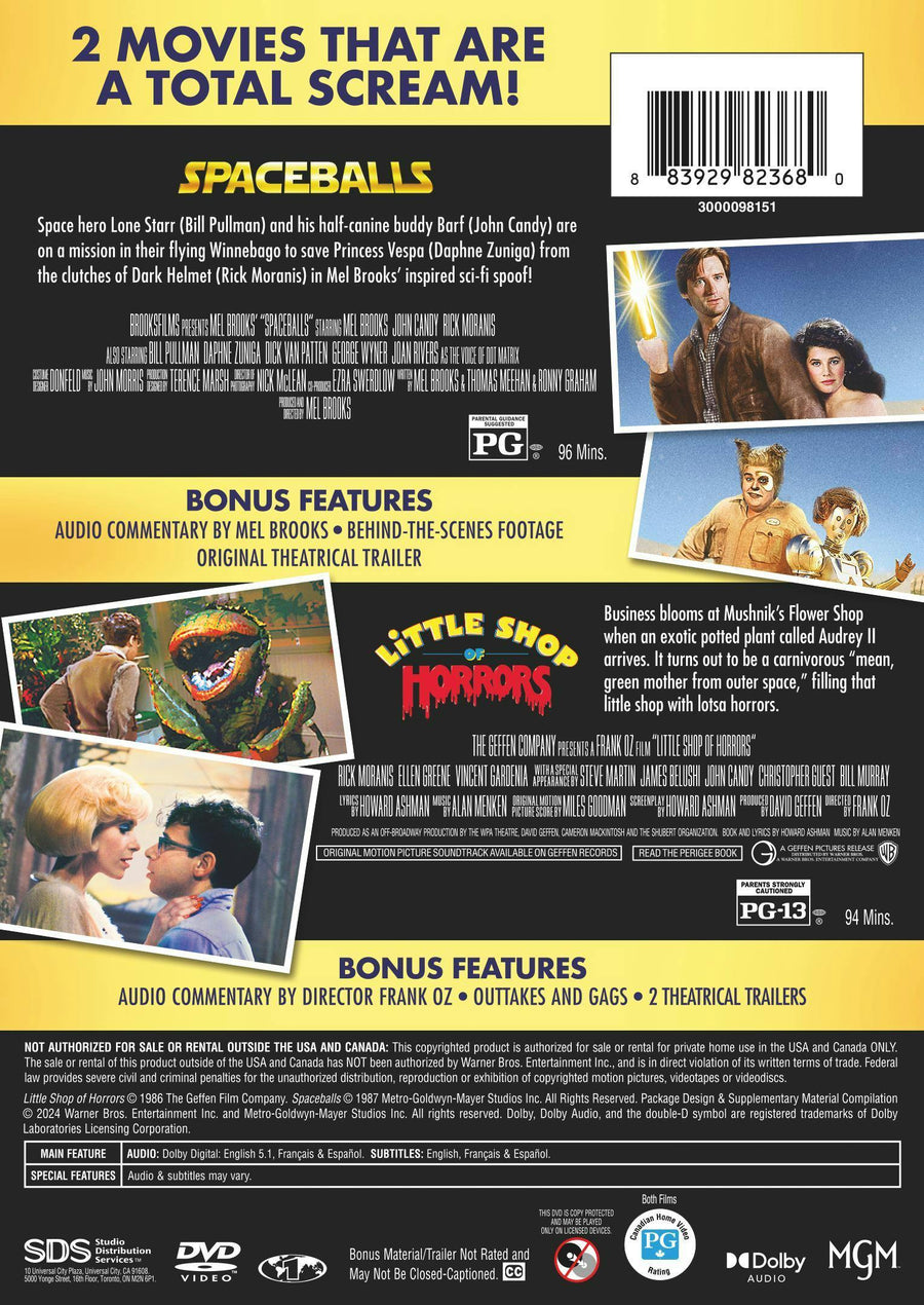 Spaceballs / Little Shop of Horrors 2-Film Collection [DVD]