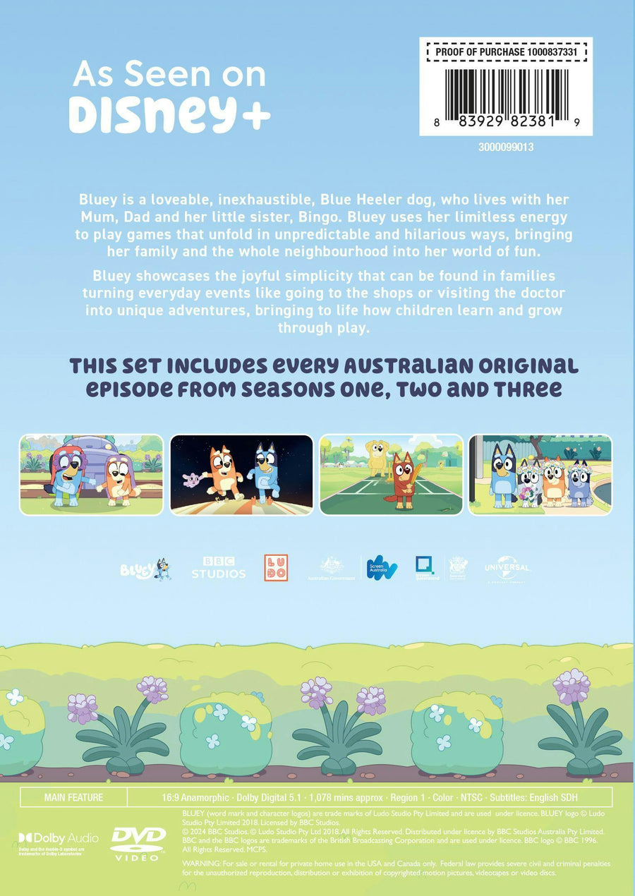 Bluey: Seasons 1-3 [DVD]
