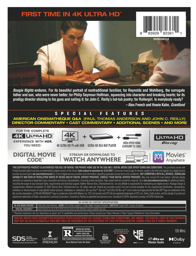 Boogie Nights (Limited Edition 4K Ultra HD Steelbook + Digital) [UHD]