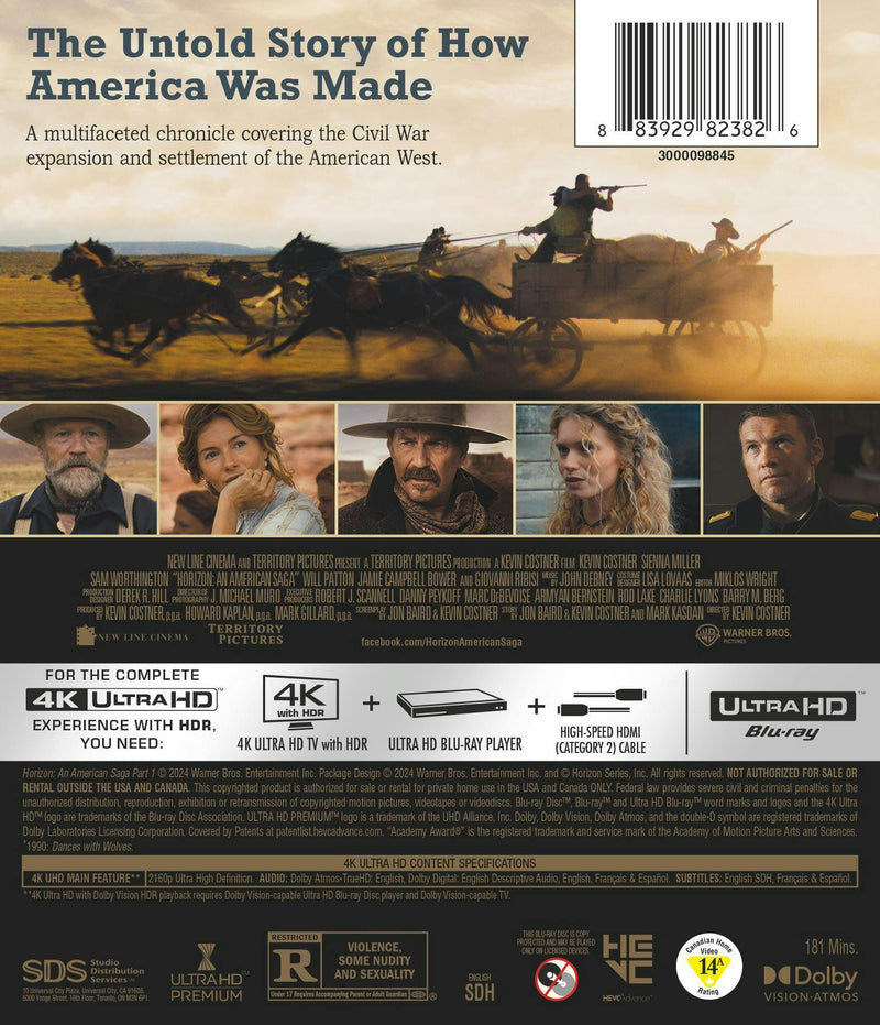 Horizon: An American Saga Chapter 1 (4K Ultra HD) [UHD]