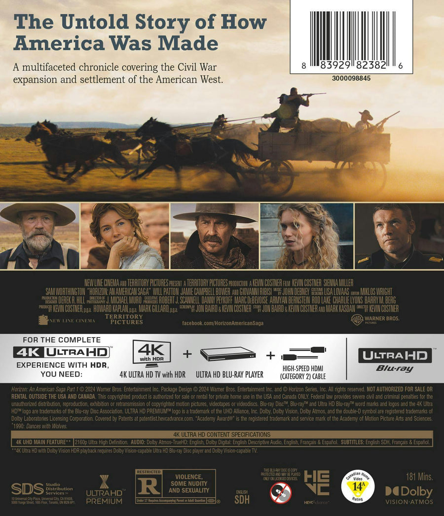 Horizon: An American Saga Chapter 1 (4K Ultra HD) [UHD]