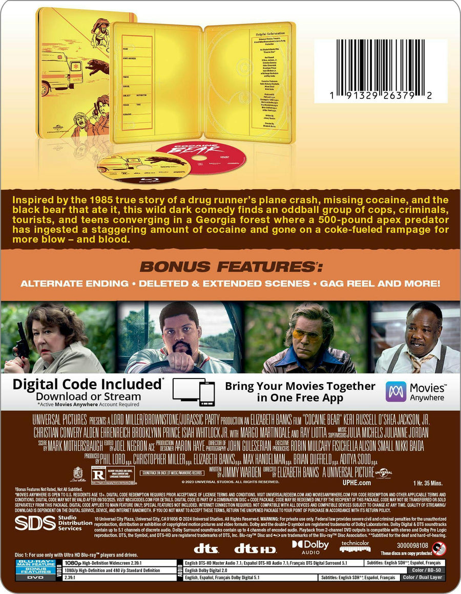 Cocaine Bear - Limited Edition Steelbook [Blu-ray]