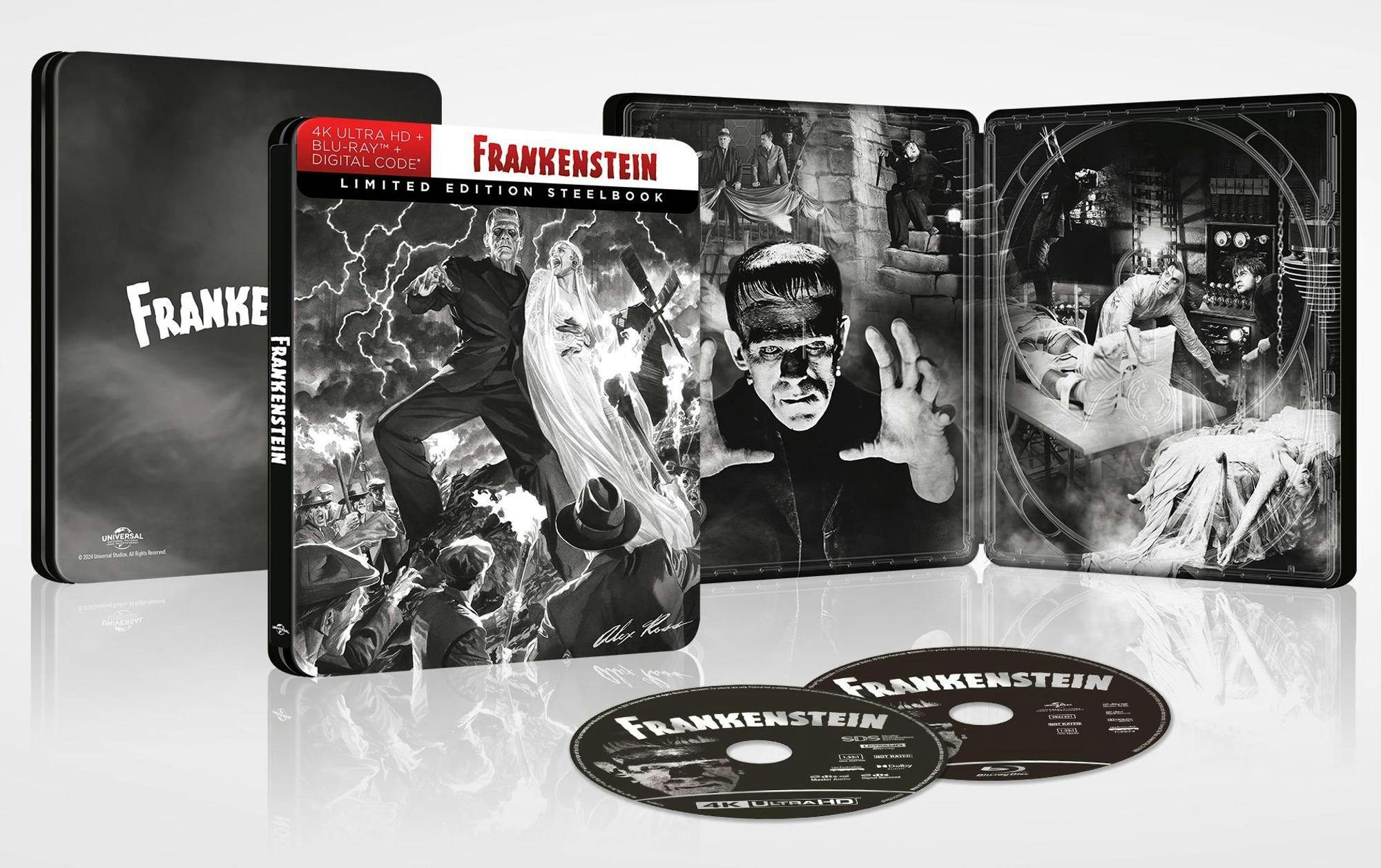 Frankenstein (Limited Edition 4K Ultra HD Steelbook + Blu-ray +