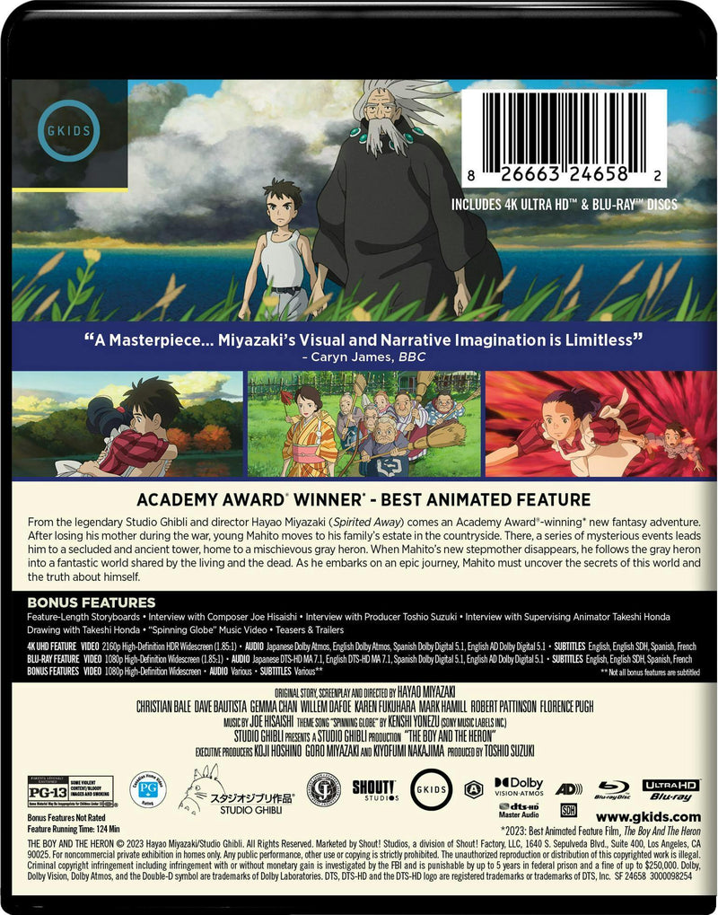 The Boy and the Heron (4K Ultra HD + Blu-ray) [UHD]